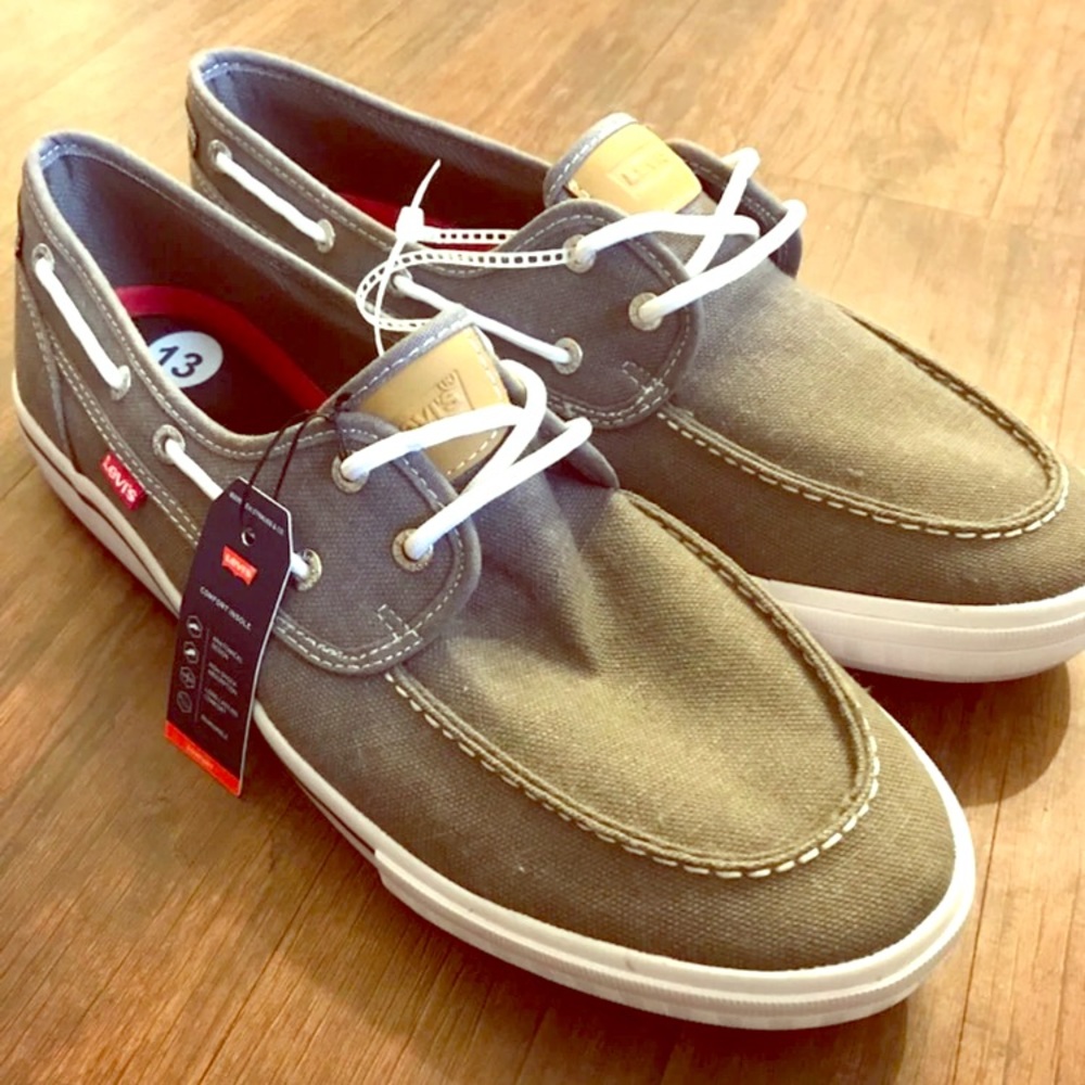 Levi’s Men’s Boat Shoes Gray Size US 13 NWT